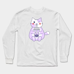 Light purple cat Long Sleeve T-Shirt
